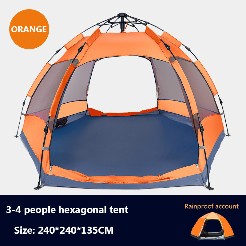 Cheap Goat Tents Hewolf Quick Automatic Open Tent 3 8 Person Double Layer Large Camping Family Outdoor Recreation Party Tents Awning Beach Tent Tents 